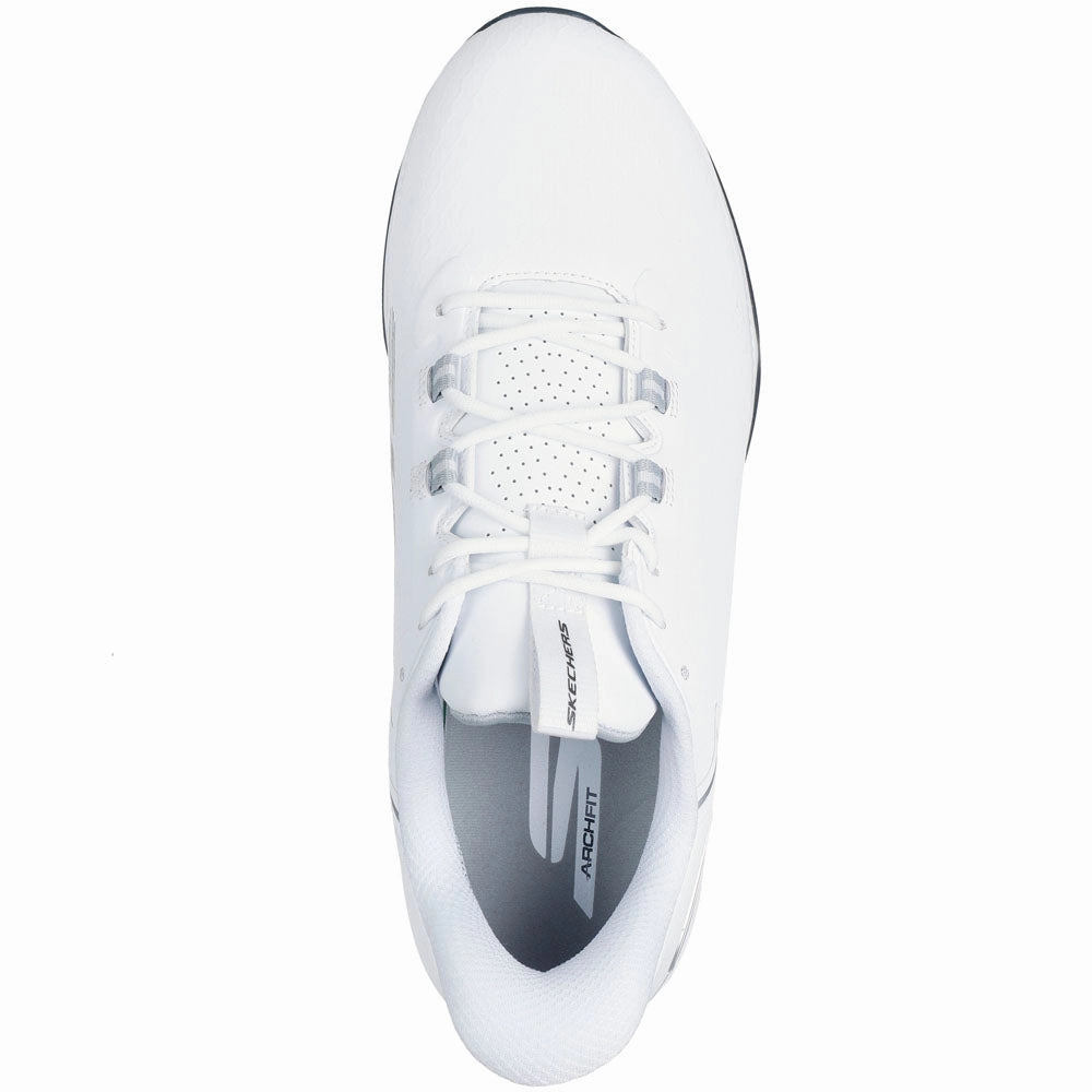 Skechers Go Golf Elite 6 Spikeless Waterproof Shoes - White Classic Golf Footwear