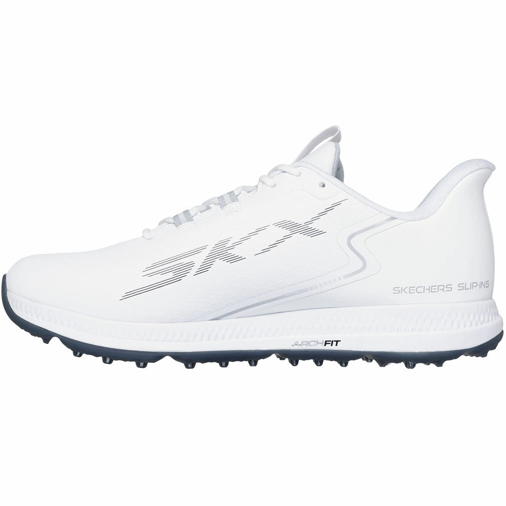 Skechers Go Golf Elite 6 Spikeless Waterproof Shoes - White Classic Golf Footwear