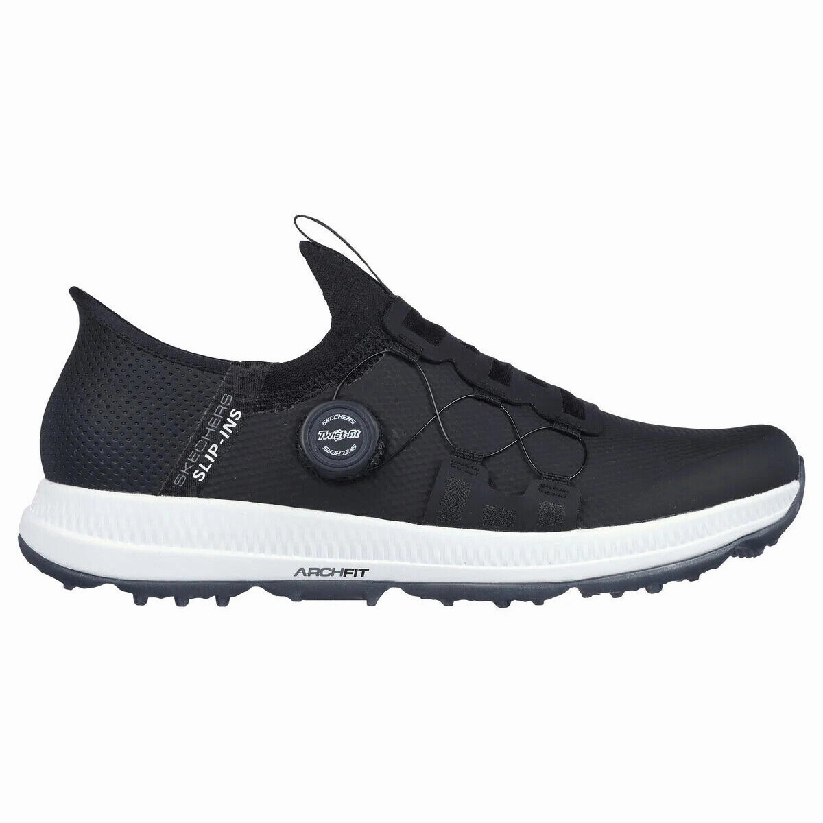 Skechers Go Golf Elite Vortex Slip-ins Shoes - Black/ Grey Spiked golf shoe options