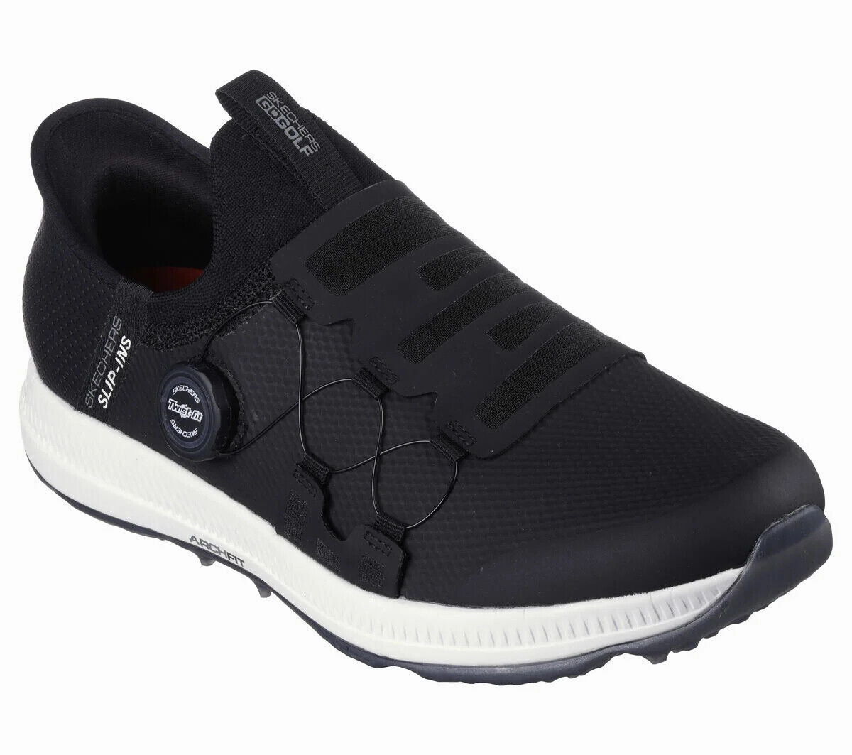 Skechers Go Golf Elite Vortex Slip-ins Shoes - Black/ Grey Spikeless Swing Shoes