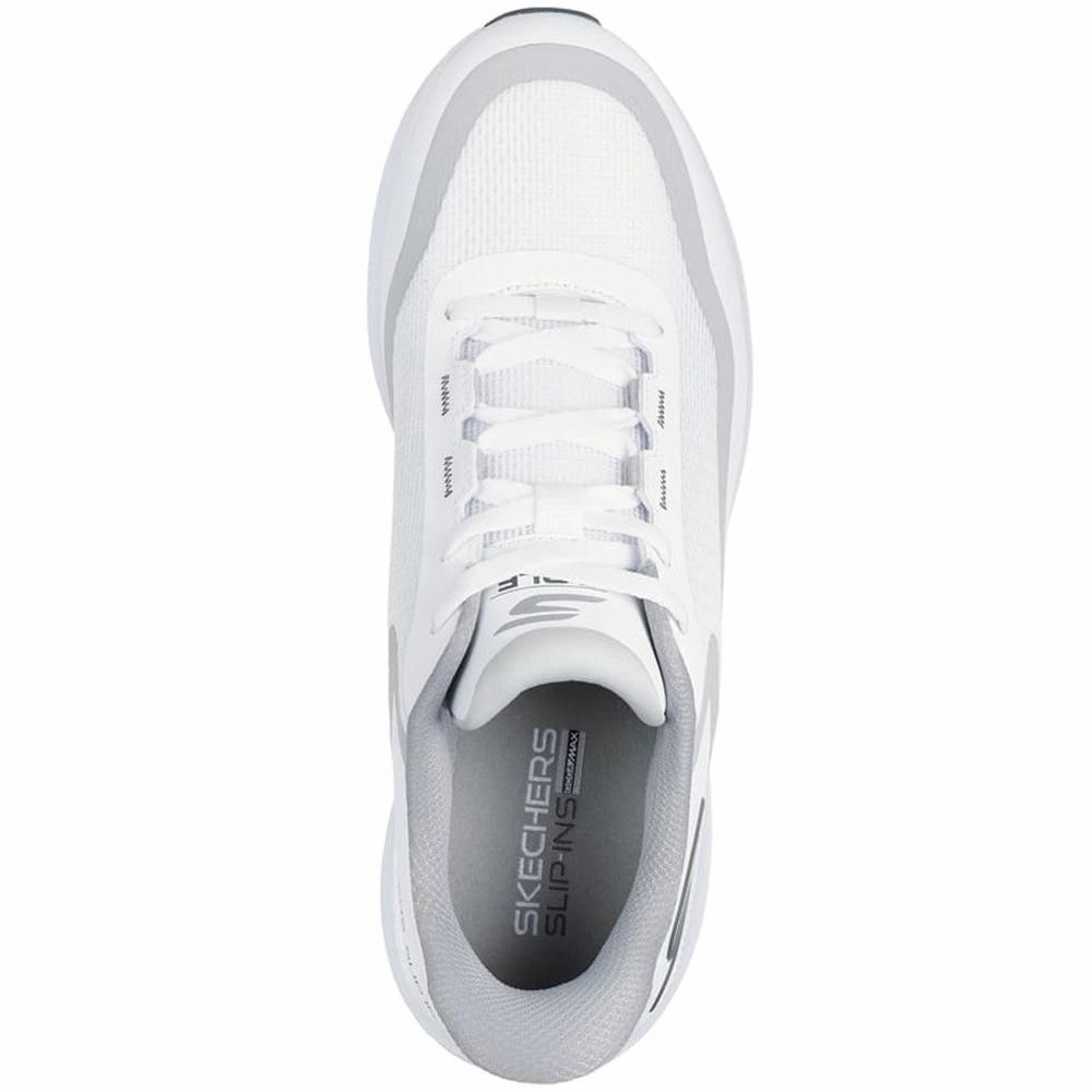 Skechers Go Golf Flight Spikeless Shoes - White/Grey Classic Golf Footwear