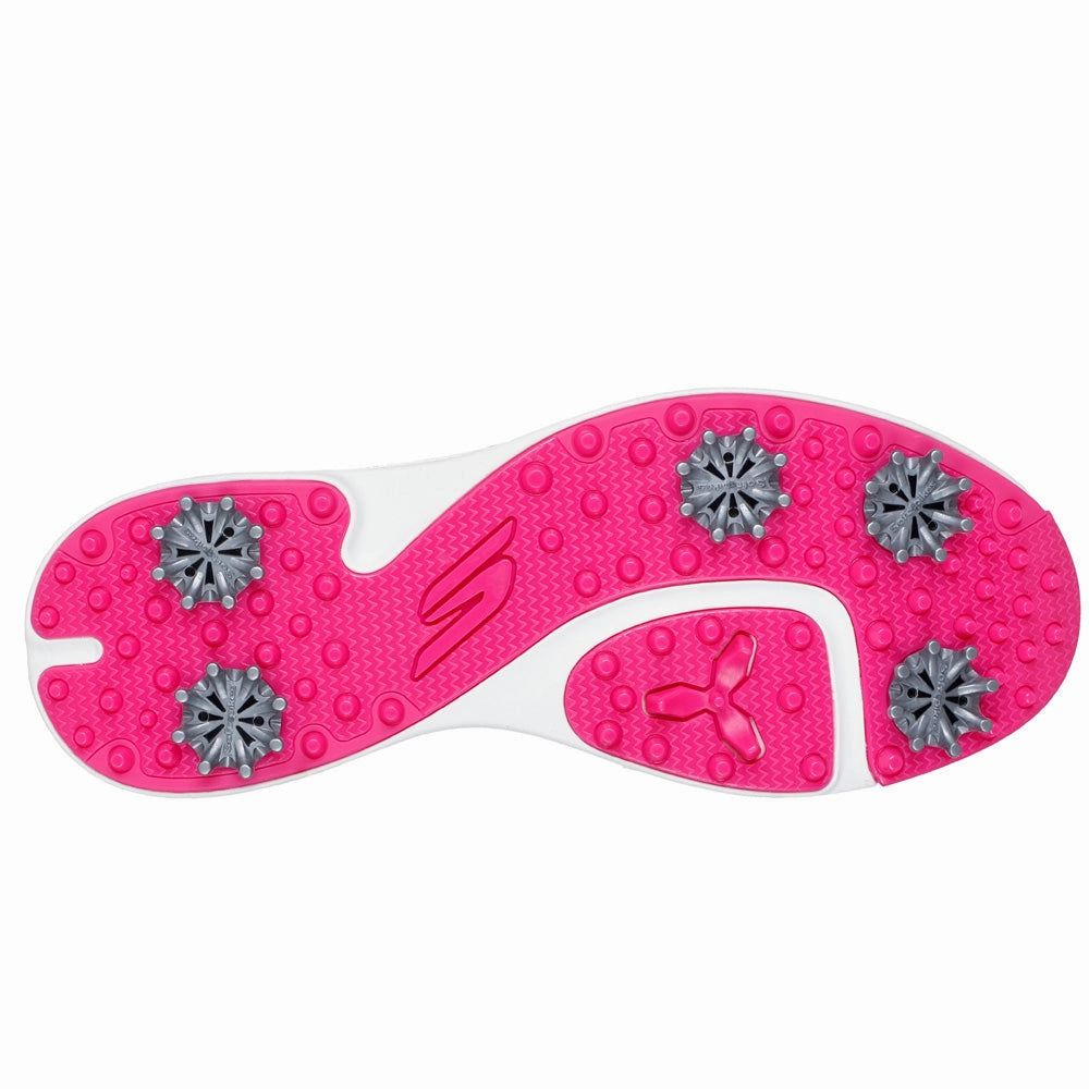 Skechers Go Golf Jasmine 2 Ladies Spiked Waterproof Shoes - Black/Pink Classic Golf Footwear