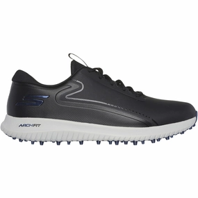 Skechers Go Golf Max 3 Spikeless Waterproof Shoes - Black/Grey Skechers golf footwear