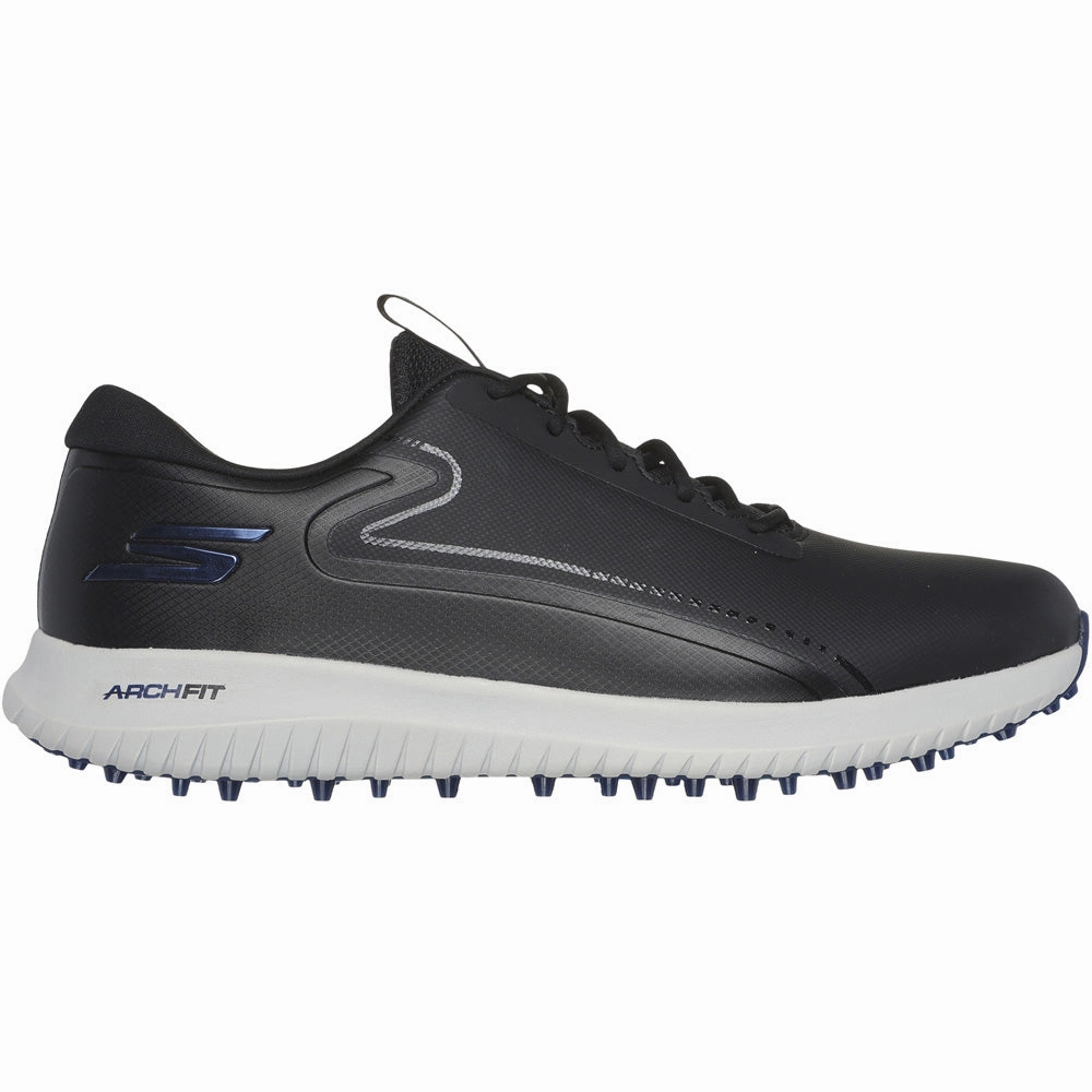 Skechers Go Golf Max 3 Spikeless Waterproof Shoes - Black/Grey Skechers golf footwear
