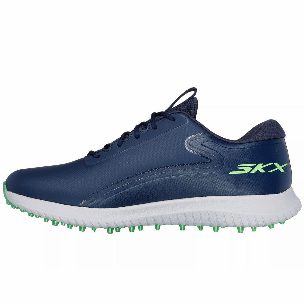 Skechers Go Golf Max 3 Spikeless Waterproof Shoes - Navy/Lime Classic Golf Footwear