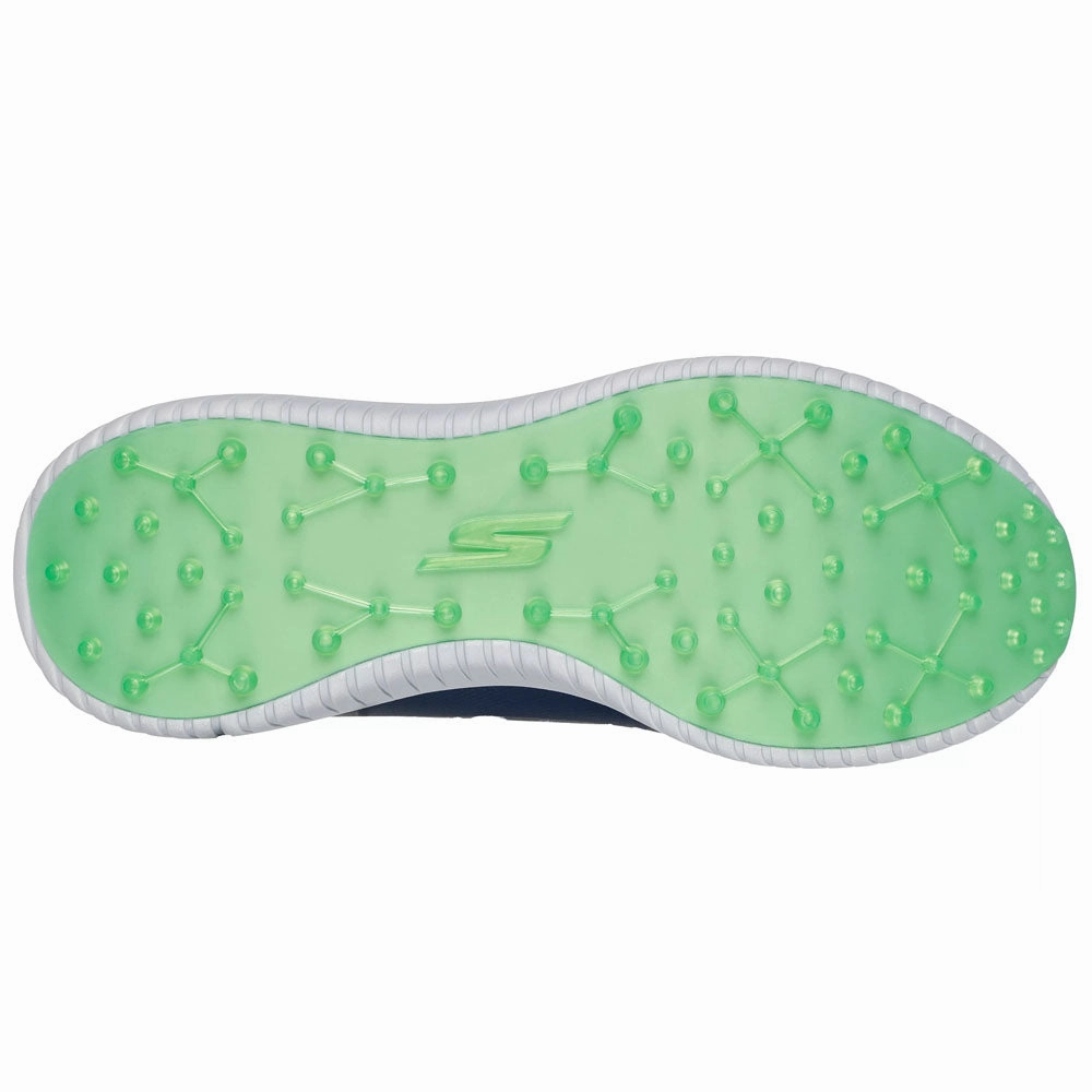 Skechers Go Golf Max 3 Spikeless Waterproof Shoes - Navy/Lime Classic Golf Footwear