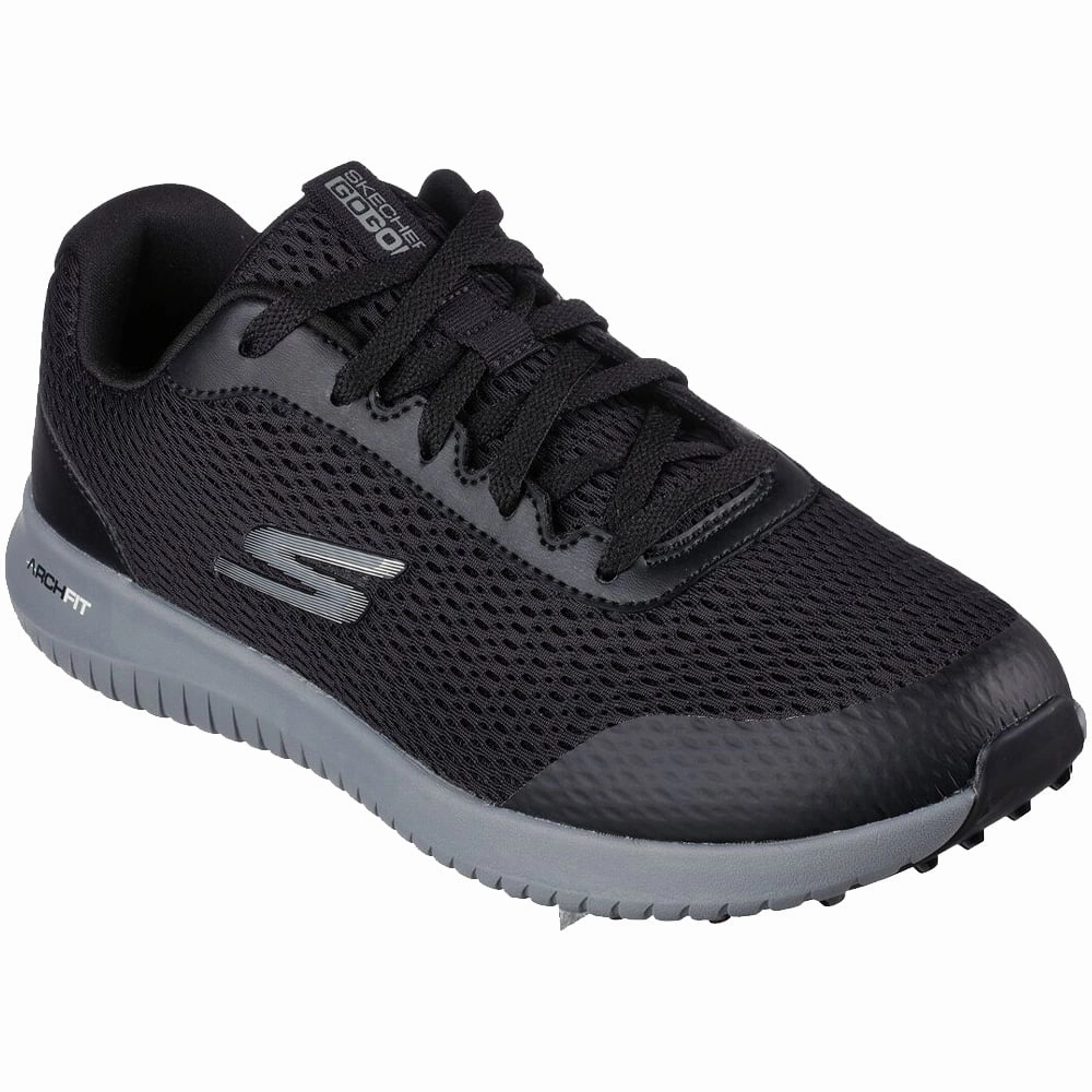 Skechers Go Golf Max Fairway 3 Spikeless Shoes - Black/Grey Classic Golf Footwear