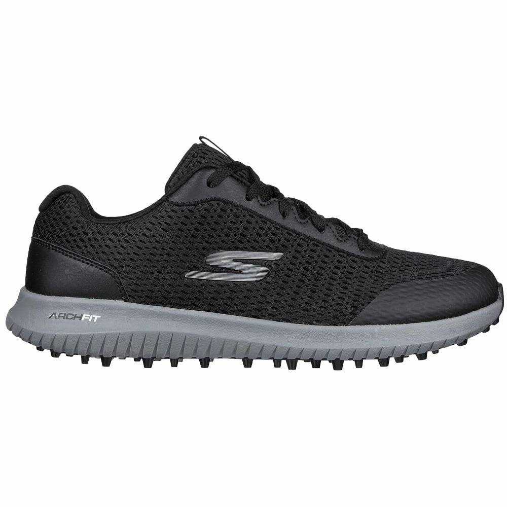 Skechers Go Golf Max Fairway 3 Spikeless Shoes - Black/Grey Skechers golf footwear