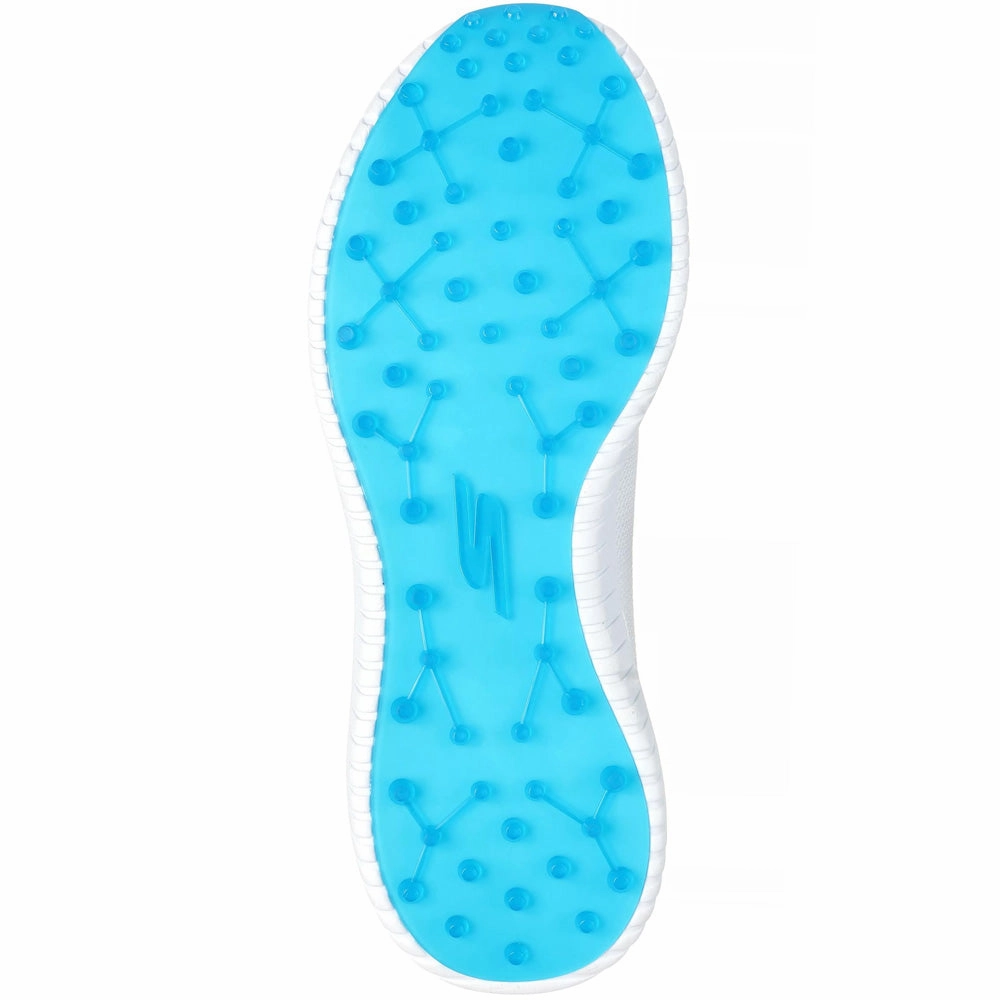 Skechers Go Golf Max Fairway 4 Spikeless Shoes - White/Navy/Blue Classic Golf Footwear