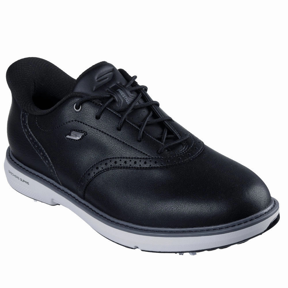 Skechers Go Golf Prestige Spiked Waterproof Shoes - Black Classic Golf Footwear