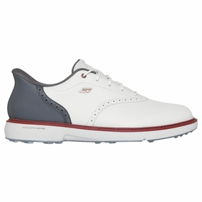 Skechers Go Golf Prestige Spikeless Golf Shoes - Natural/Grey Spikeless golf footwear