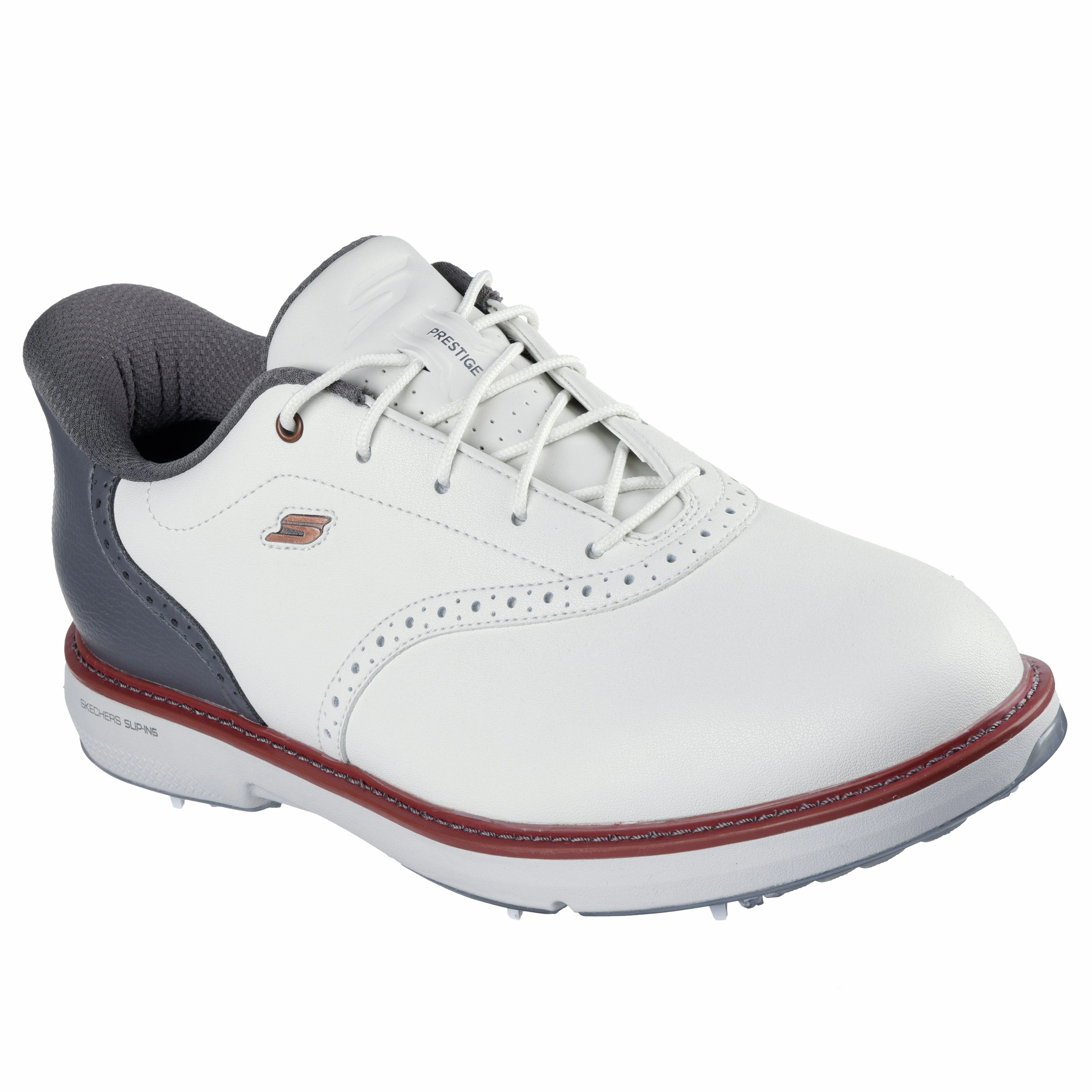 Skechers Go Golf Prestige Spikeless Golf Shoes - Natural/Grey Chic Platform Sneakers