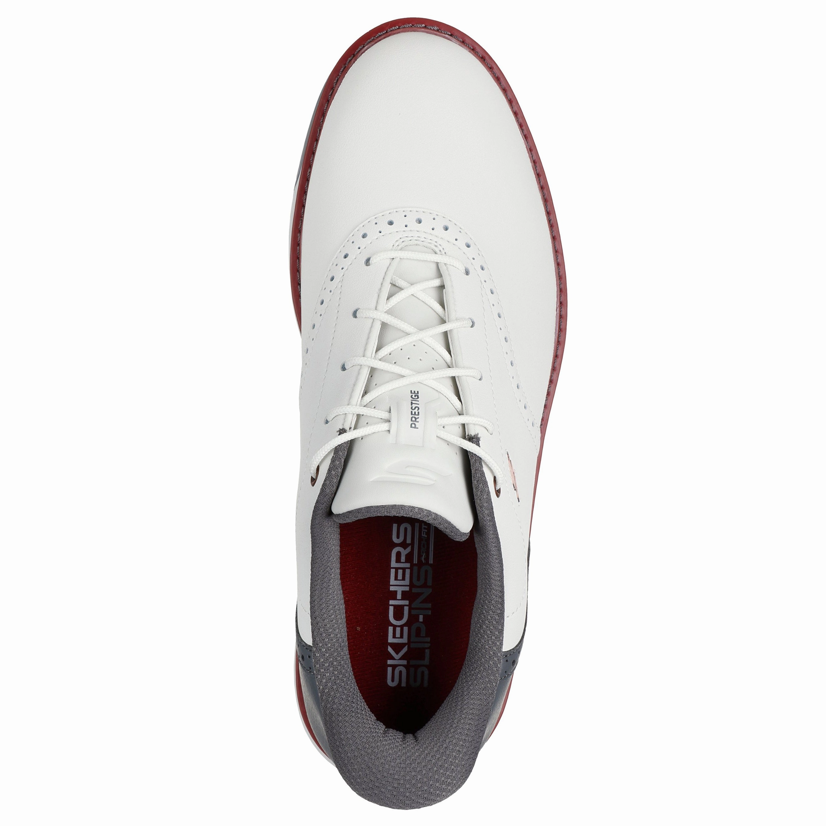 Skechers Go Golf Prestige Spikeless Golf Shoes - Natural/Grey Chic Platform Sneakers