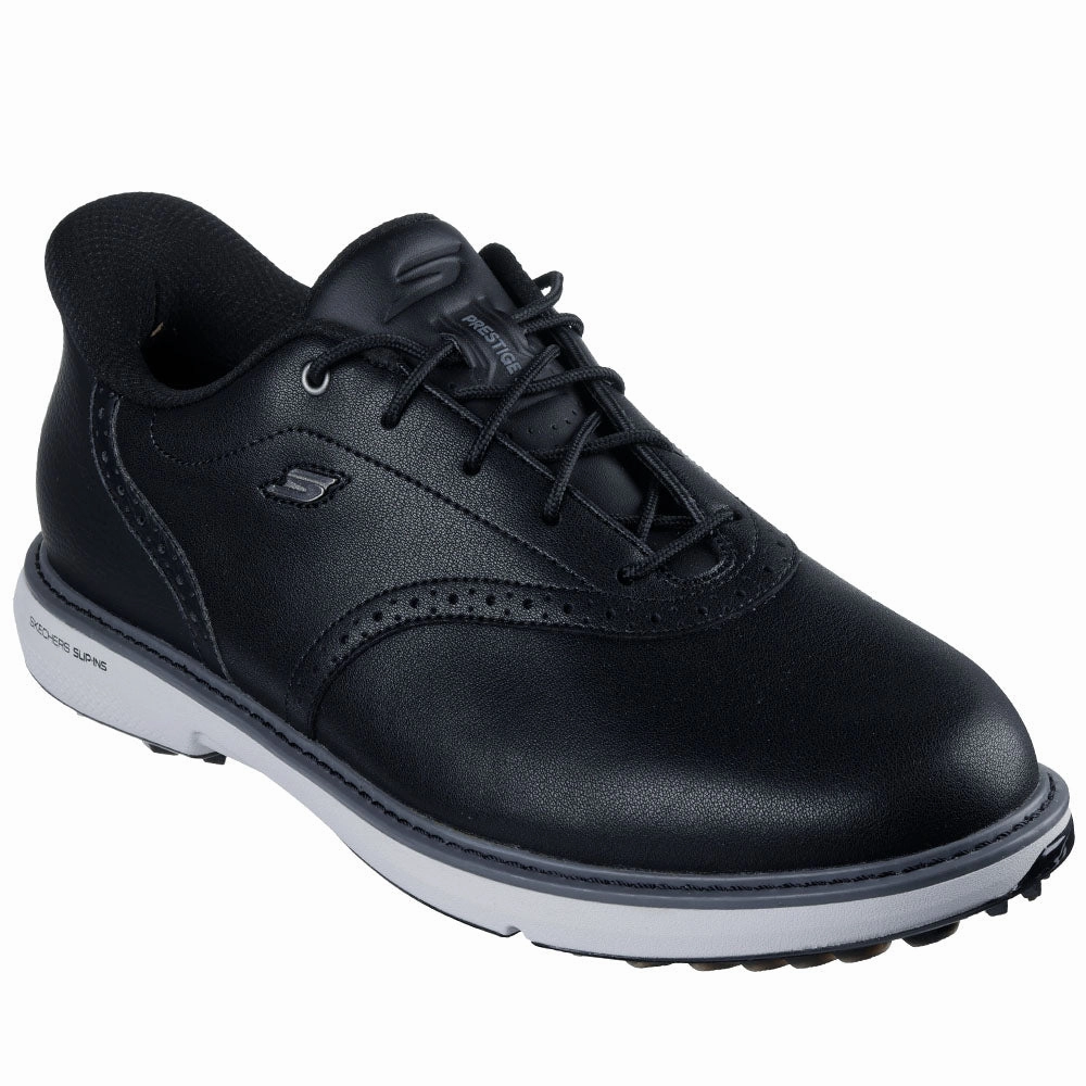 Skechers Go Golf Prestige Spikeless Waterproof Shoes - Black Classic Golf Footwear