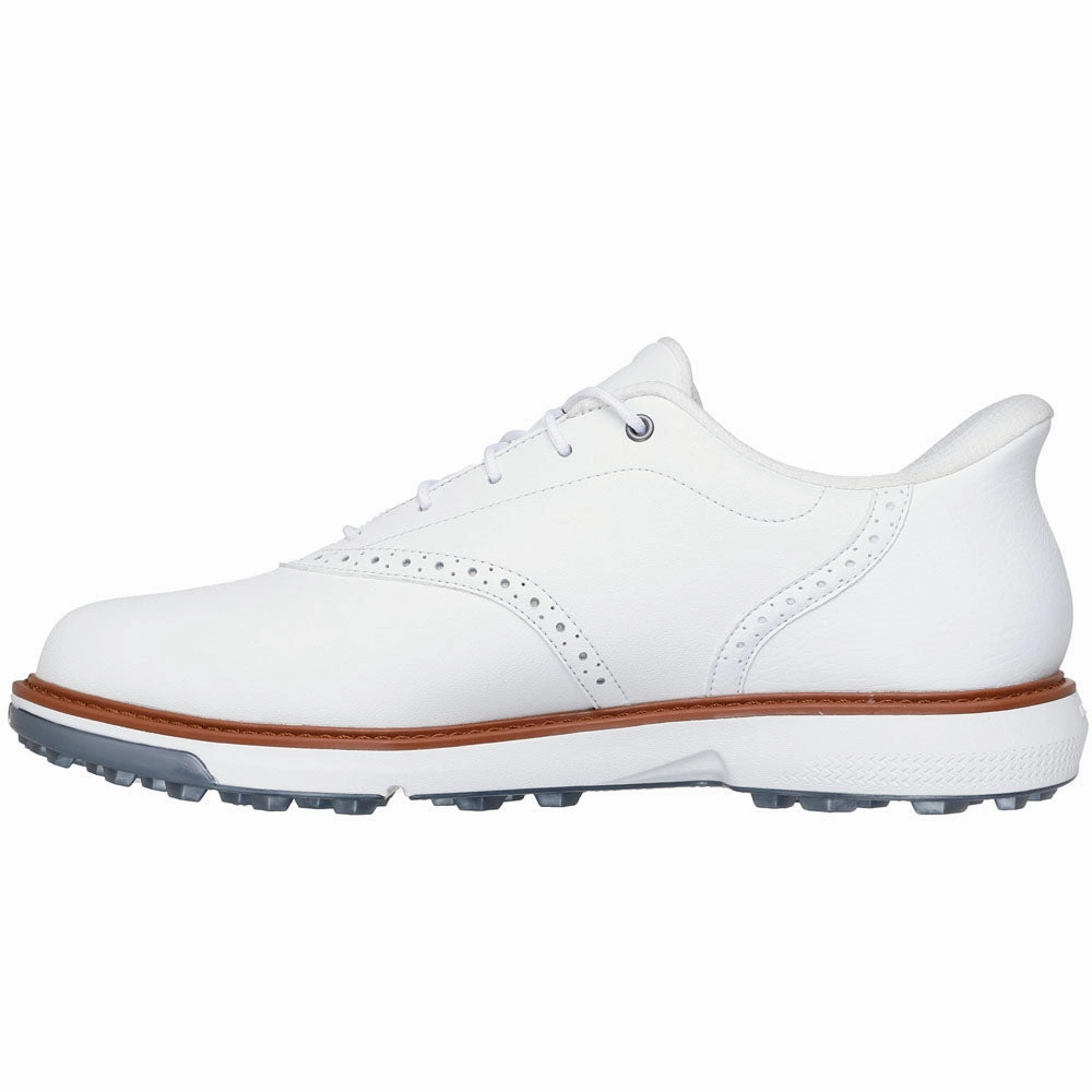 Skechers Go Golf Prestige Spikeless Waterproof Shoes - White Classic Golf Footwear