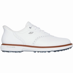 Skechers Go Golf Prestige Spikeless Waterproof Shoes - White Skechers golf footwear