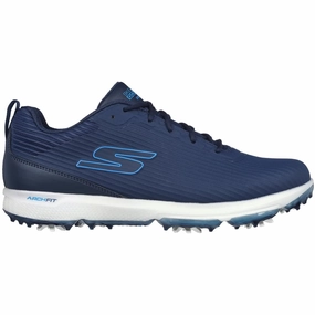 Skechers Go Golf Pro 5 Hyper Spiked Waterproof Shoes - Navy/Blue Skechers golf footwear