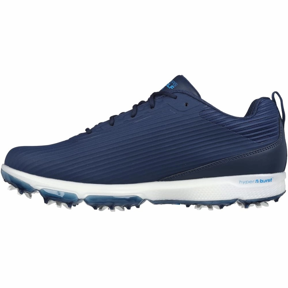 Skechers Go Golf Pro 5 Hyper Spiked Waterproof Shoes - Navy/Blue Classic Golf Footwear