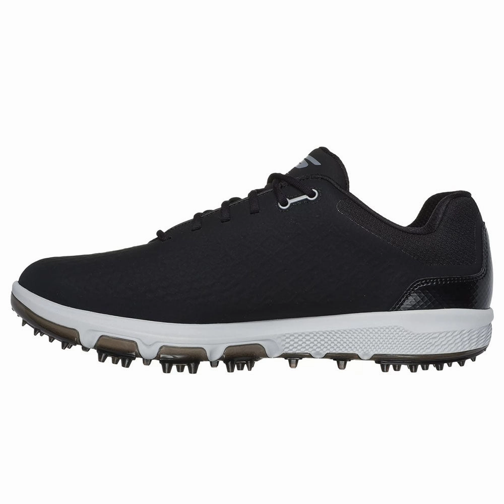 Skechers Go Golf Pro 6 Spikeless Waterproof Shoes - Black/Grey Classic Golf Footwear