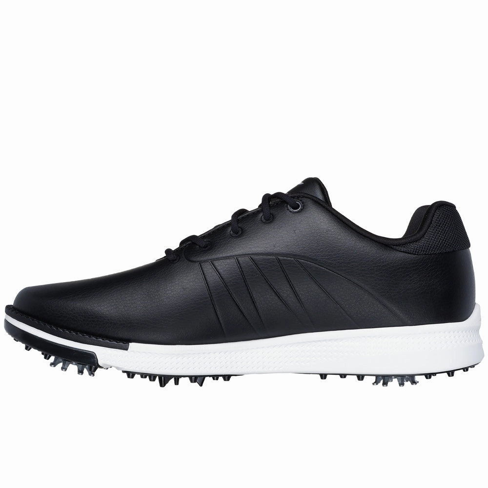 Skechers Go Golf Tempo Mens Spiked Waterproof Shoes - Black/White Classic Golf Footwear