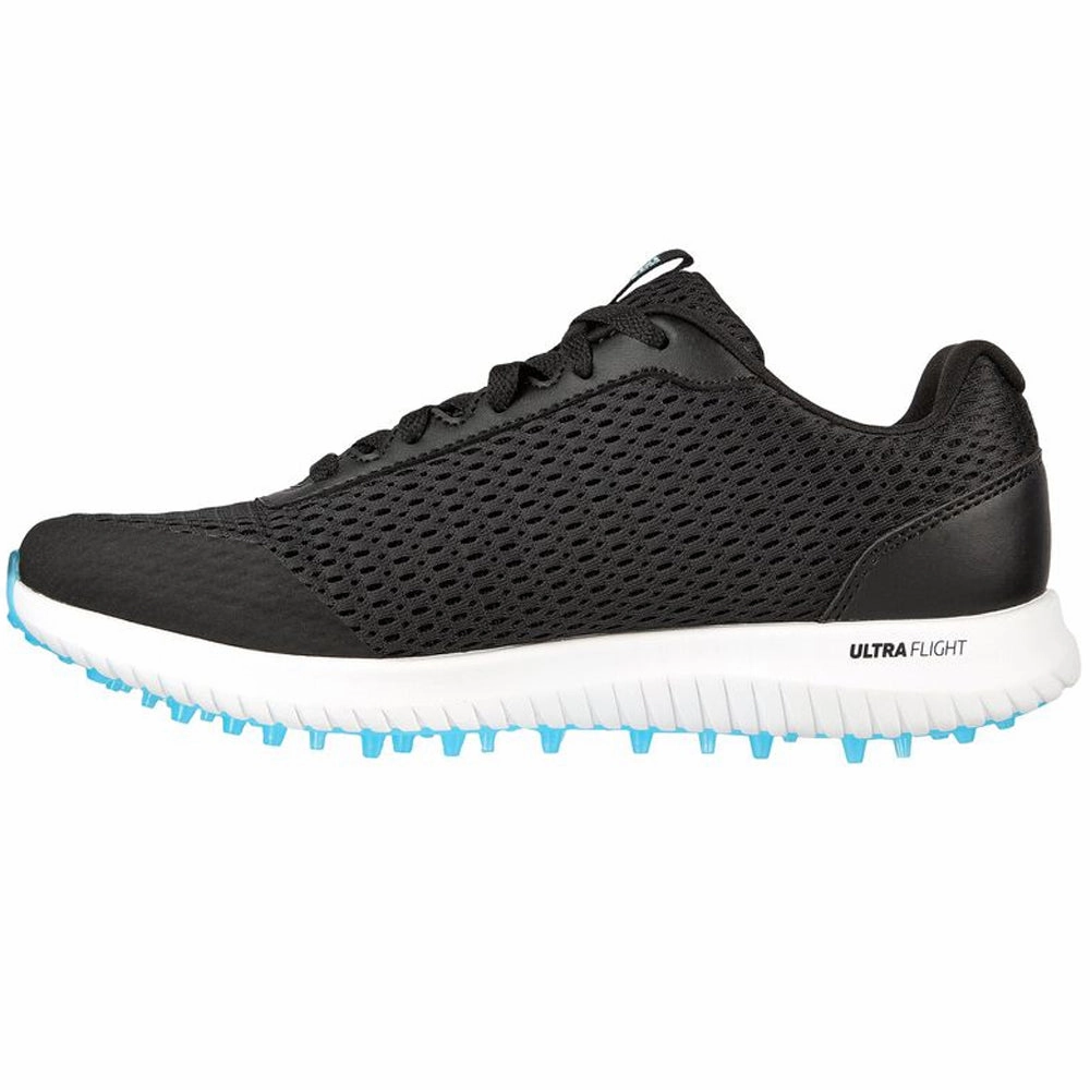 Skechers Ladies Go Golf Max Fairway 3 Spikeless Shoes - Black/Turquoise Classic Golf Footwear