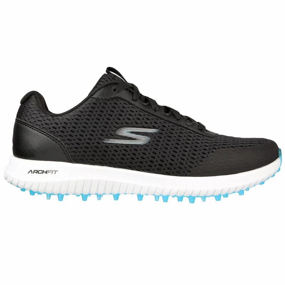 Skechers Ladies Go Golf Max Fairway 3 Spikeless Shoes - Black/Turquoise Skechers golf footwear