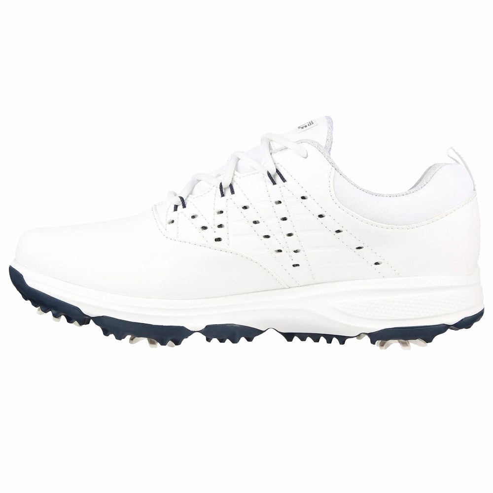 Skechers Ladies Go Golf Pro 2 Spiked Shoes - White/Navy Classic Golf Footwear