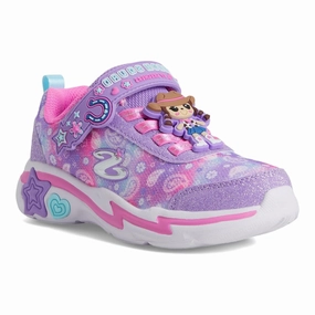 SKECHERS S-LIGHTS: SNUGGLE SNEAKS KIDS' Skechers slip-on sneakers with memory foam