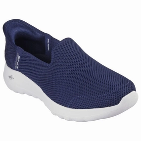 SKECHERS SLIP-INS: GO WALK JOY - VELA WOMEN'S MEDIUM AND WIDE Skechers slip-on sneakers with memory foam