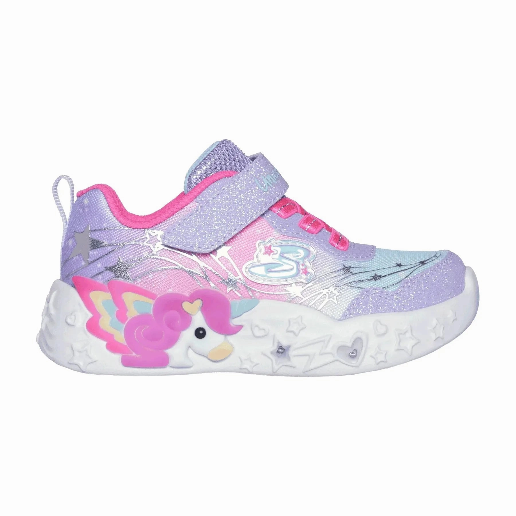 SKECHERS UNICORN CHARMER - LIL STELLAR KIDS' Skechers comfortable everyday shoes