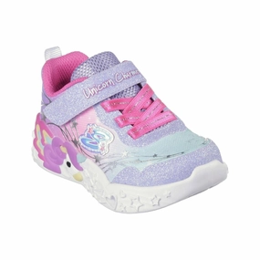 SKECHERS UNICORN CHARMER - LIL STELLAR KIDS' Skechers slip-on sneakers with memory foam