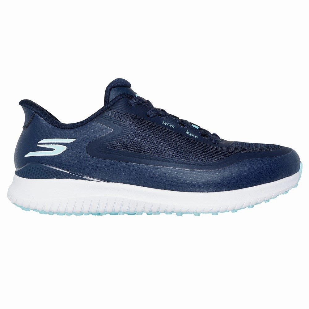 Skechers Women's Go Golf Flight Golf Shoes - Navy/Light Blue Spikeless golf footwear