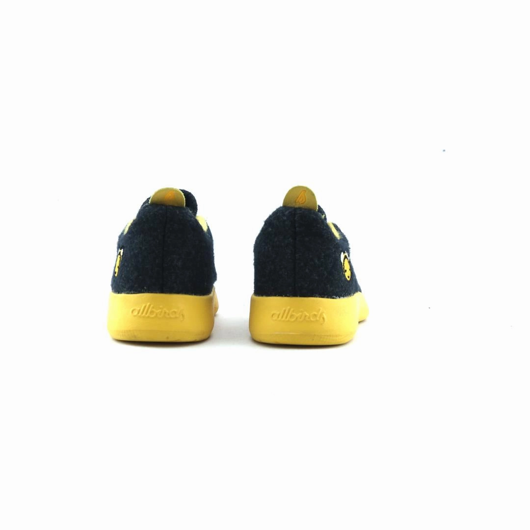 smallbirds - Wool Runner - Navy (Yellow Sole) casual comfortable footwear
