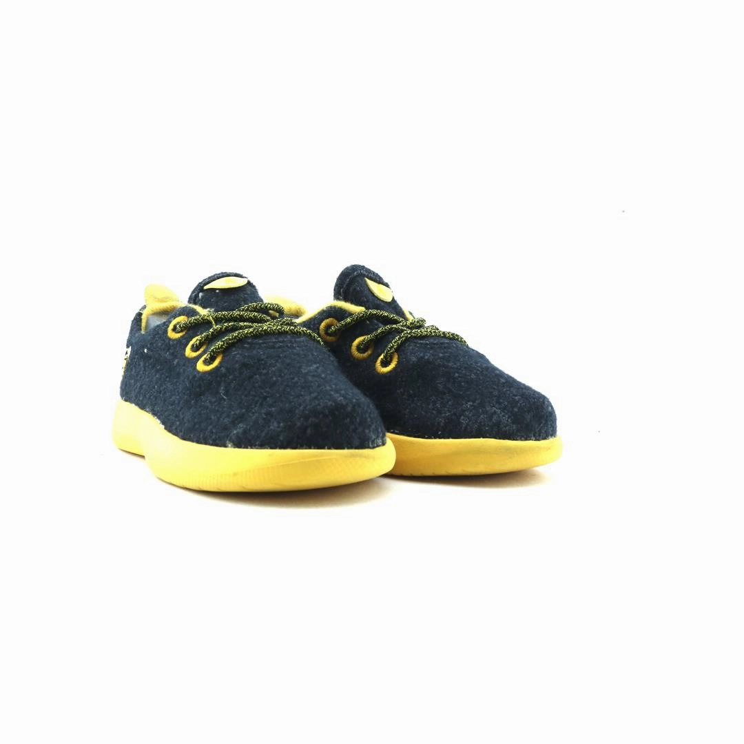 smallbirds - Wool Runner - Navy (Yellow Sole) casual comfortable footwear