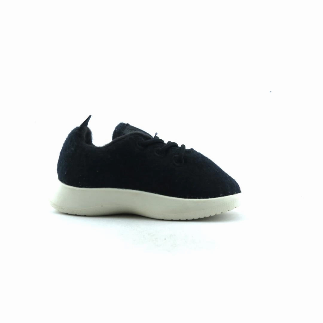Smallbirds - wool runners - Black (White Sole) casual comfortable footwear