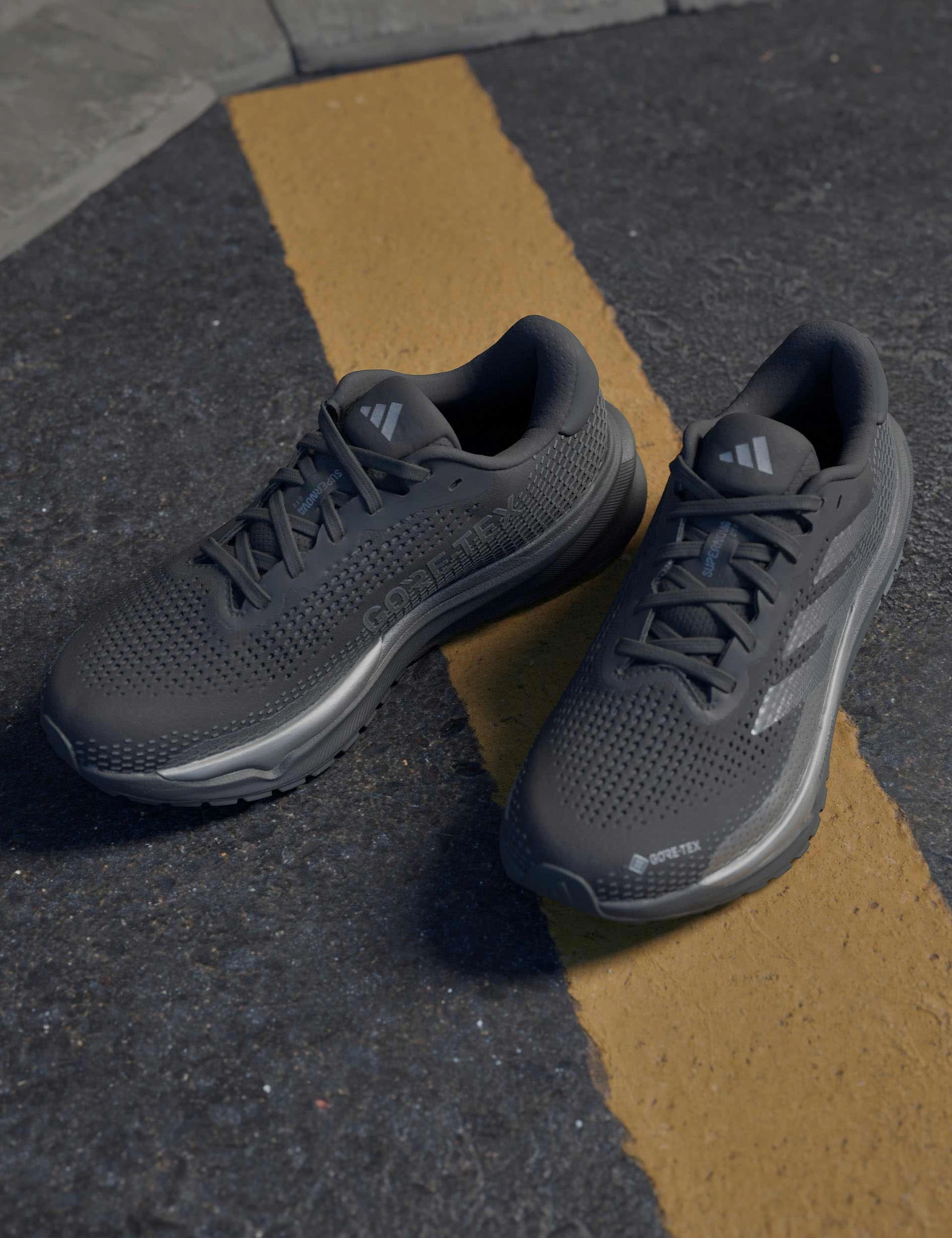 Supernova GORE-TEX Shoes - Core Black/Iron Metallic Adidas trendy casual shoe styles