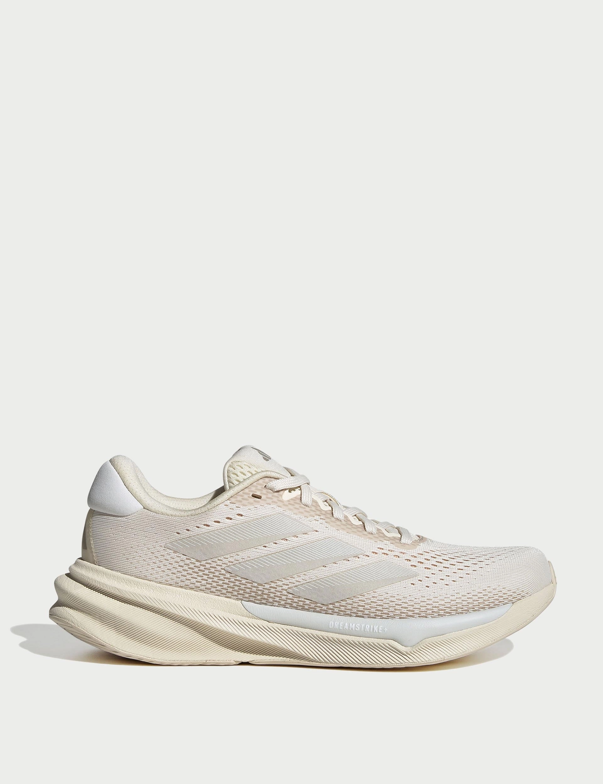 Supernova Stride 2.0 Running Shoes - Wonder White/Cyber Metallic/Warm Sandstone Adidas everyday sneakers with comfort cushioning