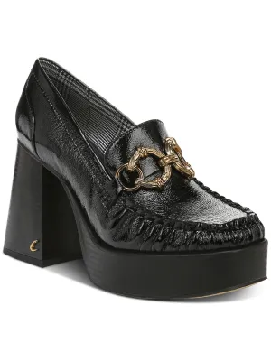 Susie Womens Loafer Platform Heels