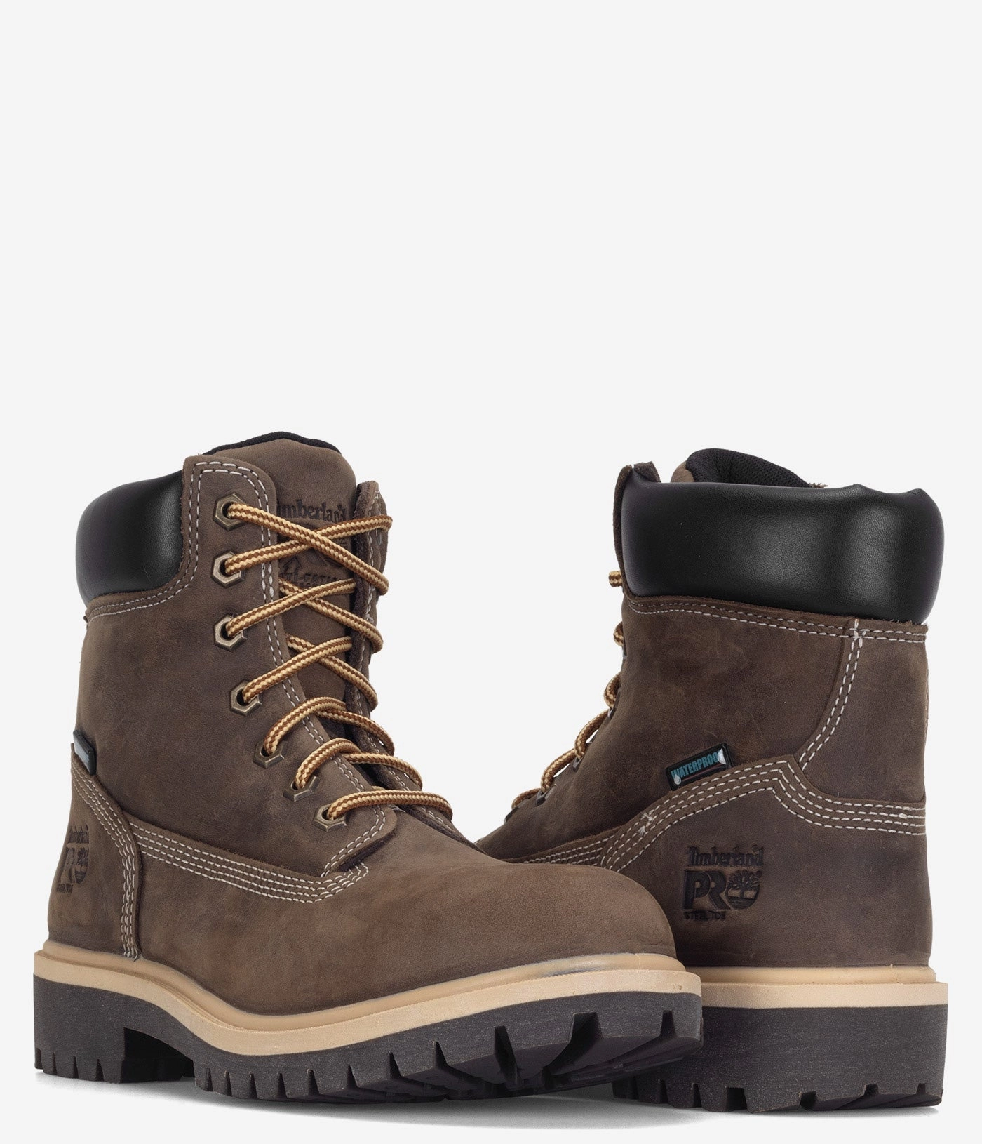 Timberland PRO Direct Attach 6" Steel Toe Waterproof Insulated Work Boot - Women Rugged Leather Boots
