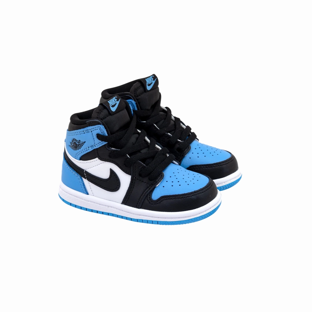 Toddler Air Jordan 1 High (TD) UNC Toe University Blue Black White Basketball Shoes