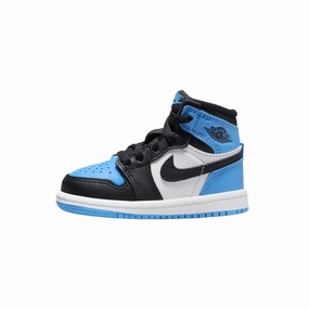 Toddler Air Jordan 1 High (TD) UNC Toe University Blue Black White Air Jordan basketball shoes with classic look
