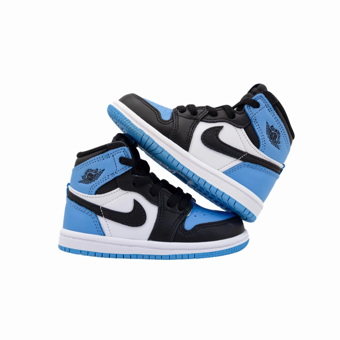 Toddler Air Jordan 1 High (TD) UNC Toe University Blue Black White Basketball Shoes