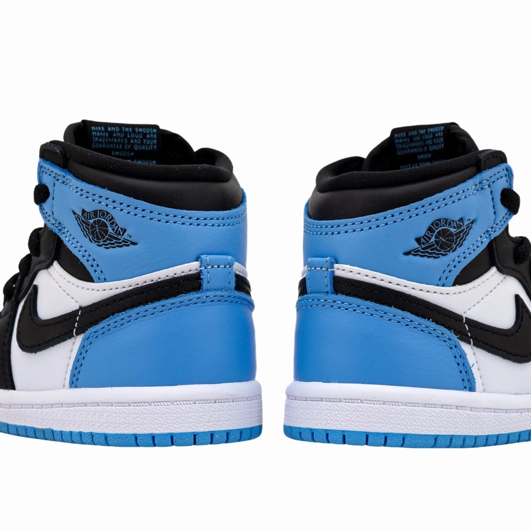 Toddler Air Jordan 1 High (TD) UNC Toe University Blue Black White Basketball Shoes