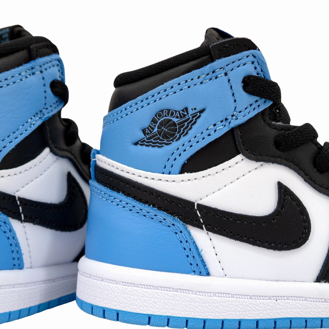 Toddler Air Jordan 1 High (TD) UNC Toe University Blue Black White Basketball Shoes