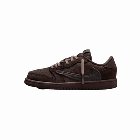 Toddler Air Jordan 1 Low x Travis Scott Velvet Brown (TD) Air Jordan basketball shoes with classic look