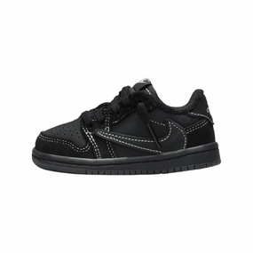 Toddler Air Jordan 1 Retro Low OG SP Travis Scott Black Phantom TD Air Jordan basketball shoes with classic look