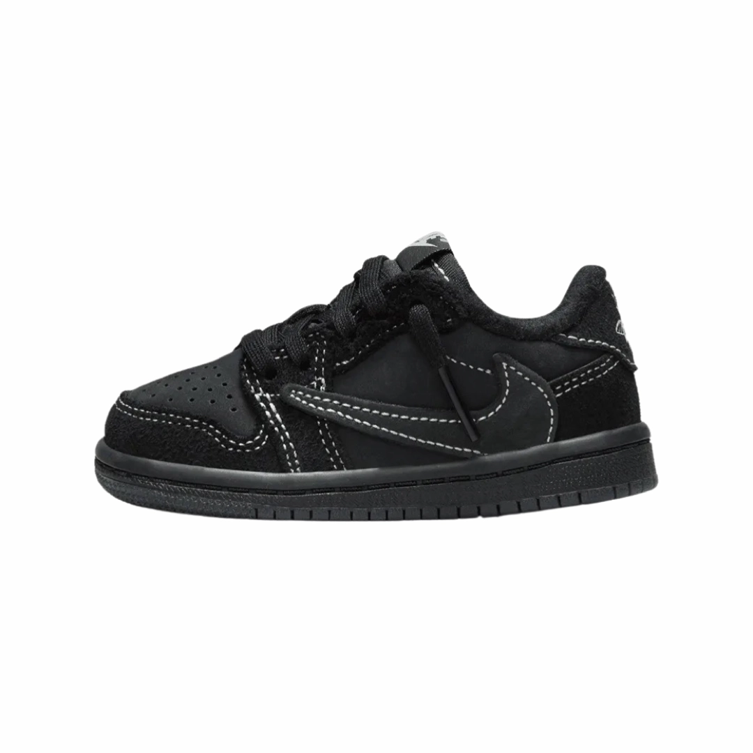 Toddler Air Jordan 1 Retro Low OG SP Travis Scott Black Phantom TD Air Jordan basketball shoes with classic look