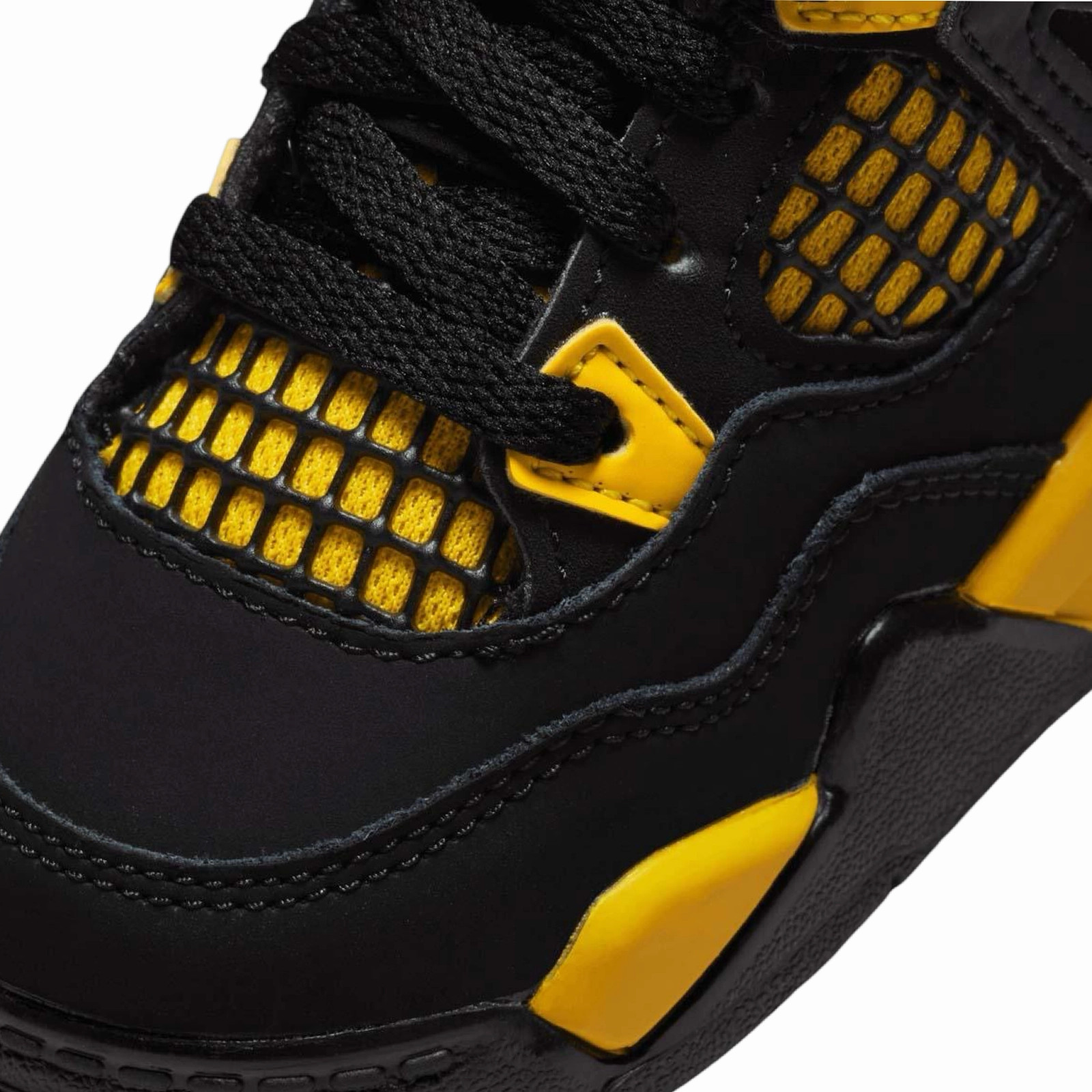 Toddler Air Jordan 4 Retro (TD) Thunder Black White Basketball Shoes
