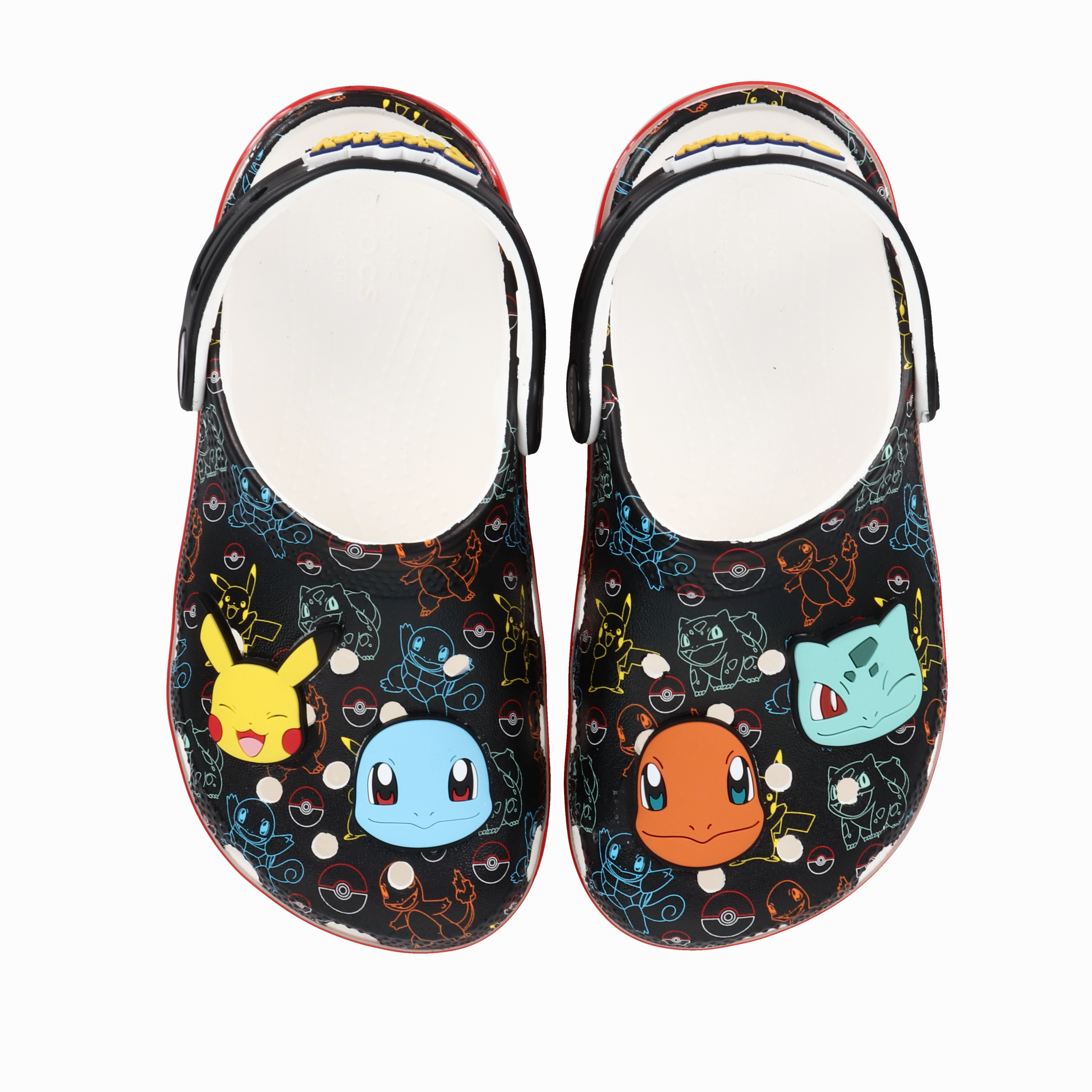 Toddlers' Pokmon Print Classic Clog Crocs slip-on shoes for casual use