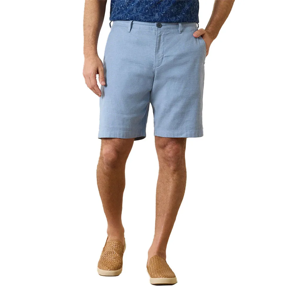 Tommy Bahama 10-Inch Beach Coast Linen Flat Front Shorts - Port Side Blue Tommy Bahama Clothing